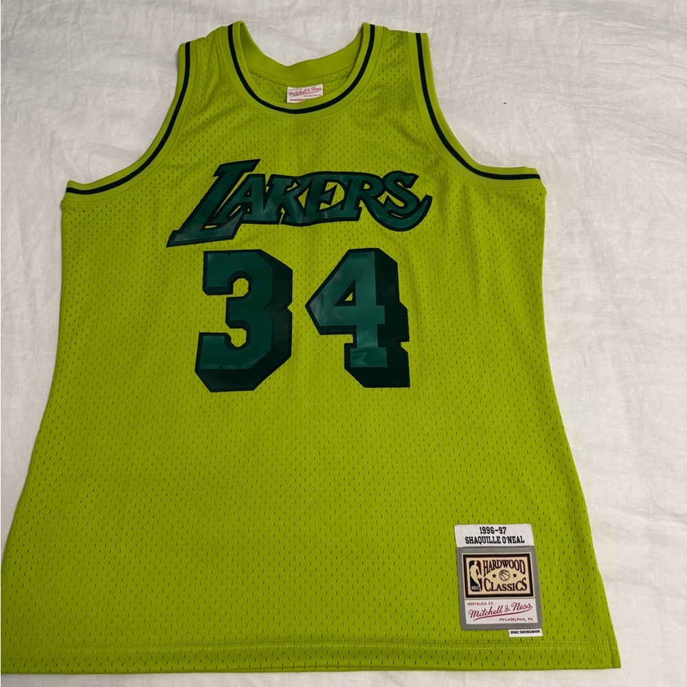 Mitchell & Ness Neon Green Basketball Jersey